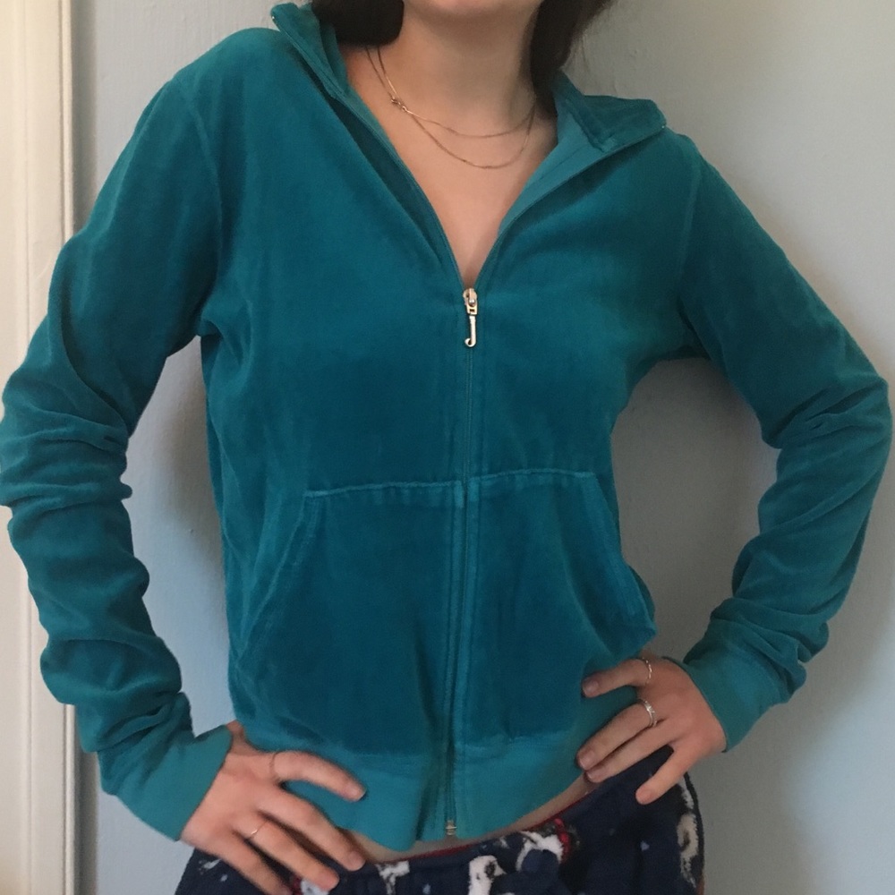 blue juicy couture zip up